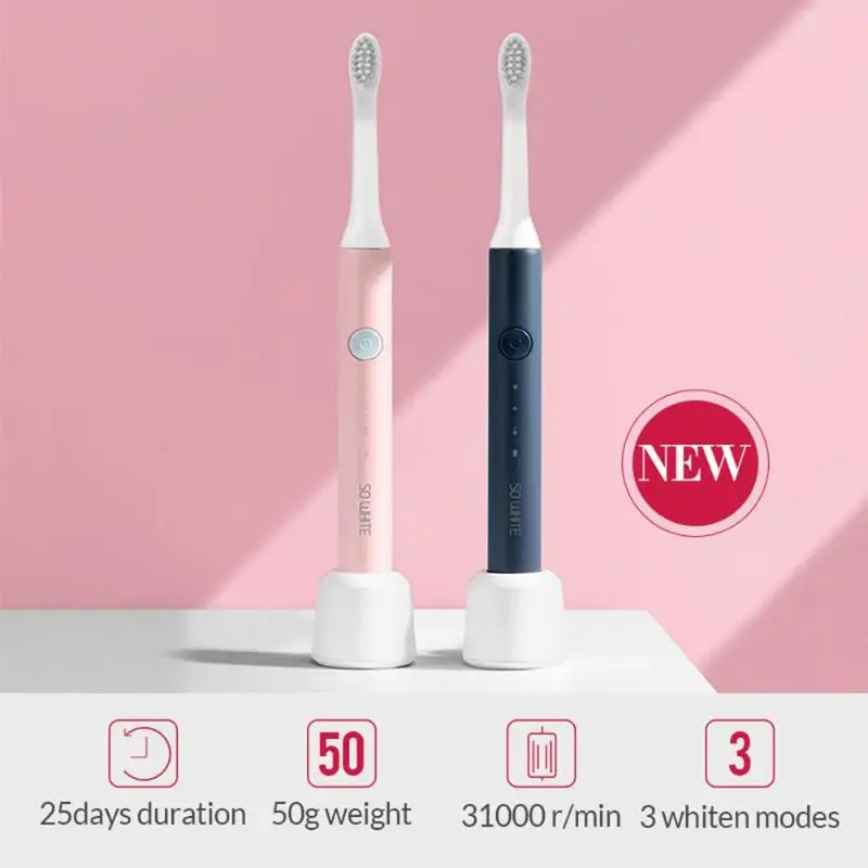 

Xiaomiyoupin Electric Toothbrush SO WHITE IPX7 Waterproof Sonic Electric Toothbrush Oral Care