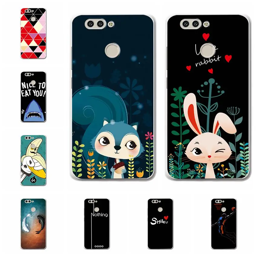 

Coque For Huawei Nova 2 Cases Cover Bunny Animal Soft Silicone Phone Case For Fundas Huawei Nova2 Back Cover Shell 5.0 inch