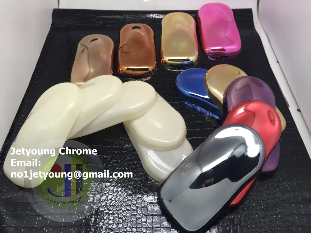 

JETYOUNG Customized service-Spray chrome plating service-sample service-12pcs different chromed speed shape samples