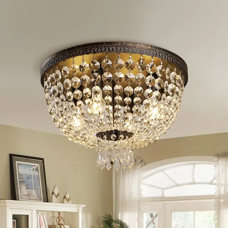 American Loft Imperial Crystal Bedroom Ceiling Light ...