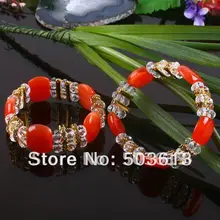 Цельный модный микс кошачий глаз и Хрустальная бусина, жесткий браслет gcb1146