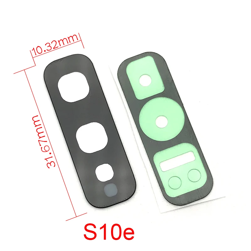 

20 pcs/lot New Rear Back Camera Glass Lens Cover With Adhesive Sticker For Samsung Galaxy S10 S10e S10 Plus Replacement Parts