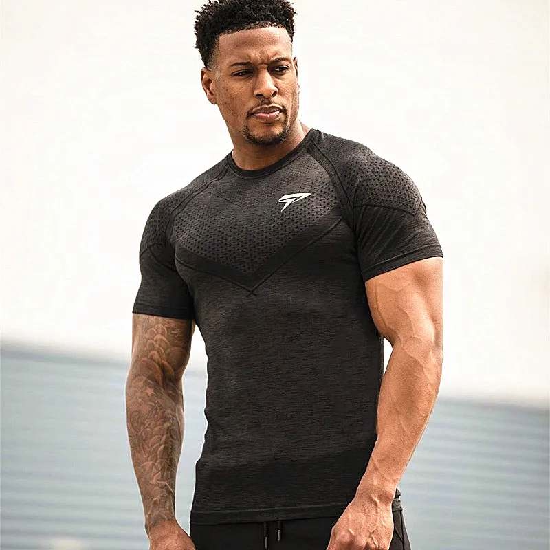 Sports Wear Gym T Shirt Men Short 