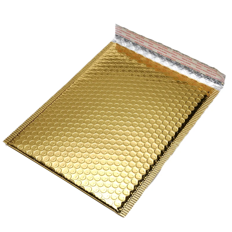 Chapeamento de Ouro Bolsas de Envelopes de Papel Lote Bolha Utentes Acolchoado Envio Envelope Mailing Bolsa Especificações Diferentes 50 Pçs - 5 Material escolar e de escritório