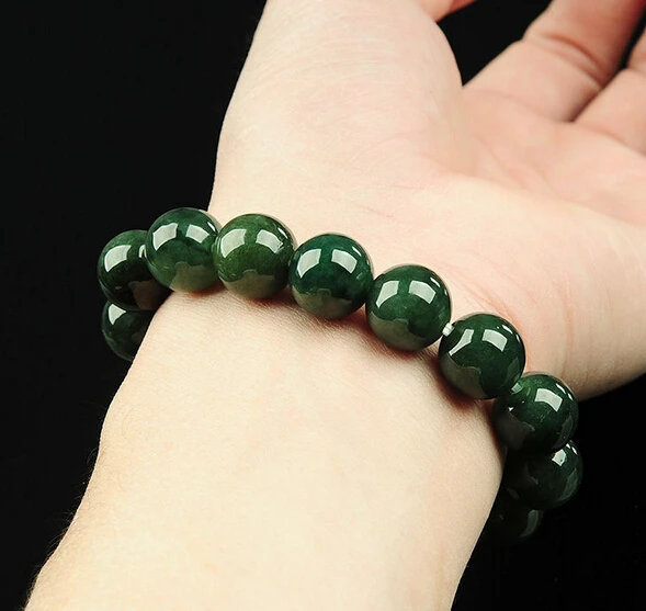 

shitou 00811 Chinese Aqua Jade/ Jadeite Bracelet / Bless String Bracelet-Best Gift
