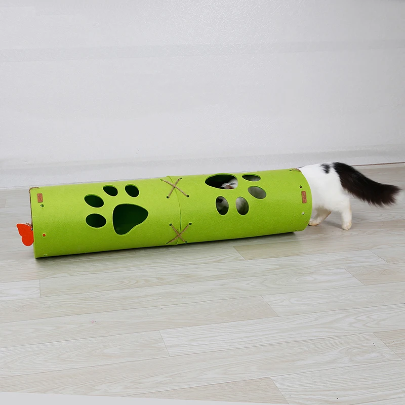 1 шт. зоотовары для щенков играть туннель трубы игрушка для кота Кошка Туннель складной ПЭТ играть туннель Crinkle котенок собака игрушка