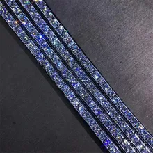 Choucong роскошный Теннисный браслет принцесса огранка фианит AAAA Белое Золото Заполненные вечерние свадебные браслеты для женщин мужчин ювелирные изделия