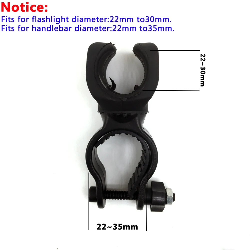 360 Swivel Bike LED Flashlight Mount Bracket Flash Torch Holder Front Light Clip Clamp Lantern Bicycle Accessories bicycle flashlight holder