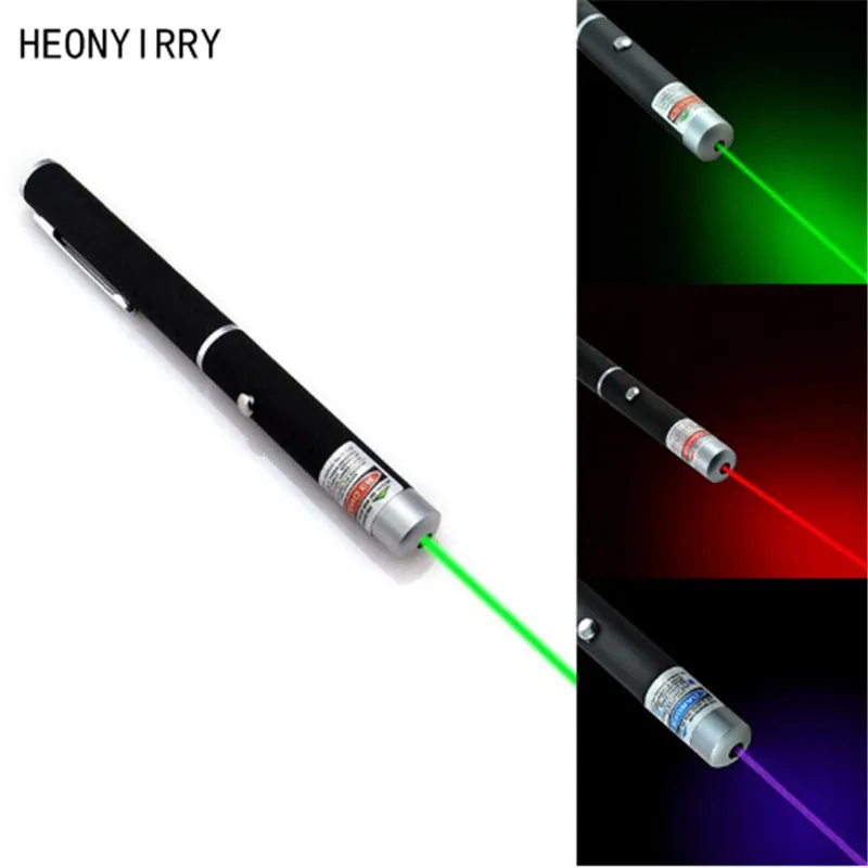 

High power Laser Pointer Pen Visible Beam Light 5mW Professional powerful Portable Red/Blue Violet /Green Laser