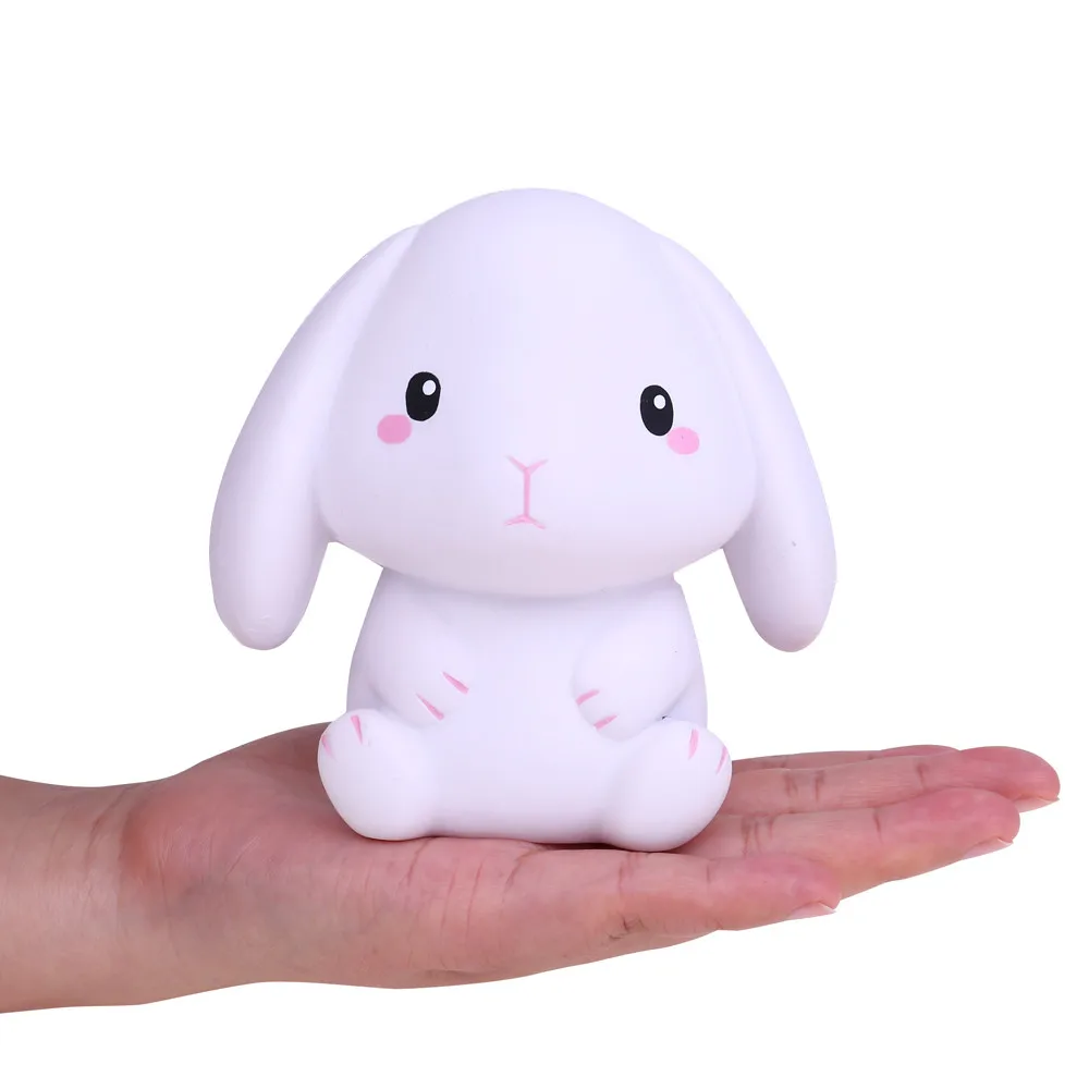 

HIINST Cute Toys Furry Squishies Squeeze Squishies Adorable Rabbit Slow Rising Cream Squeeze Scented Stress Relief Toys MJ1025