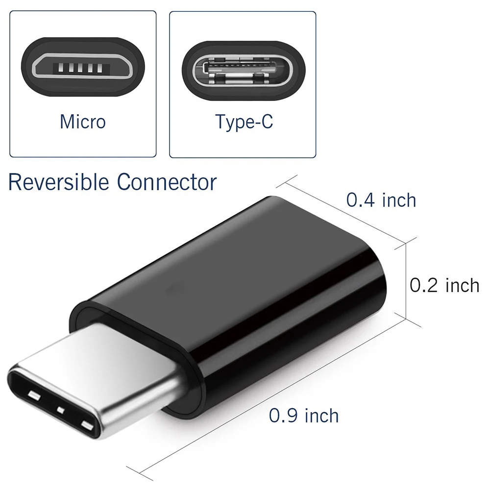 3 шт. переходник Typec на Micro Usb для One Plus 6 OnePlus Samsung Galaxy j7 2017 Max Type to Usbc|Переходники и