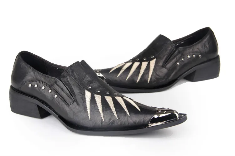 

2017 New Men Shoes Genuine Leather Pointed Toe Leather Shoes Business Men's Formal Dress Party Wedding Shoes Plus Size 38-46