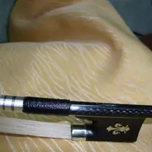 Suzhou Скрипки Малый углерода Лук Ebony резные packtong horseshoers старший