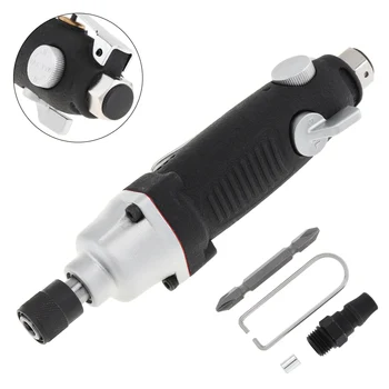 

5H Straight Shank Pneumatic Air Screwdriver with Double-headed Screwdriver Bit and Small Hook for Home Renovation Accessories