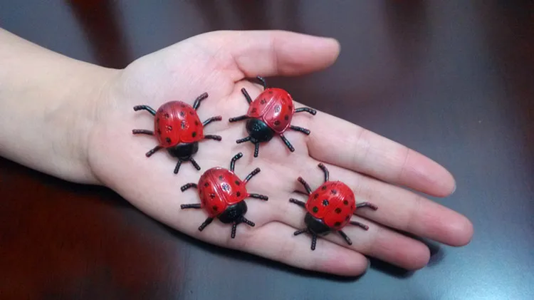 

mini PVC figure Doll simulation insects ladybug 10pcs/set