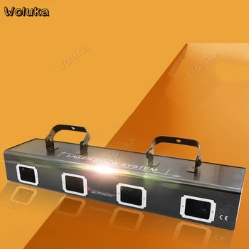 

Stage lighting 4-headed 4 colors laser light KTV room Strobe flash bar bursting flash beam laser light CD50 W01