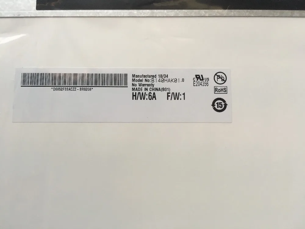  Brand new original B140HAK01.0 FHD IPS AG Touch LCD screen 1920*1080 For Lenovo Thinkpad T470s
