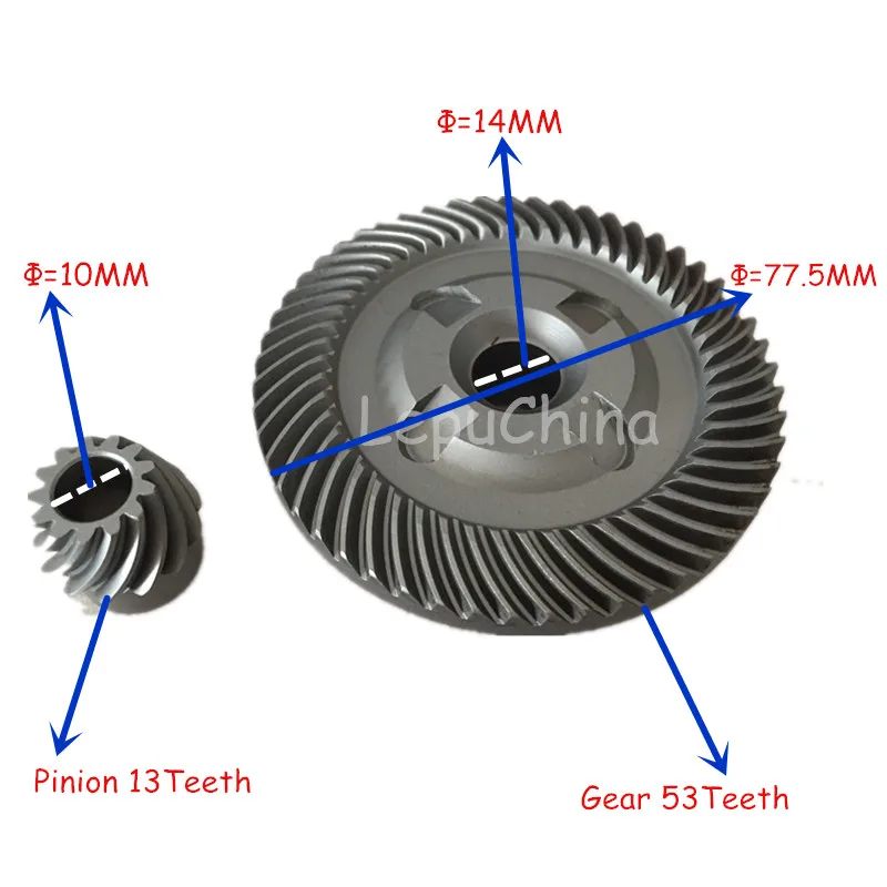 

High quality Gear set replacement for BOSCH 180mm Angle grinder GWS20-180, GWS 20-180 GWS18-180 GWS19-180 GWS22-180