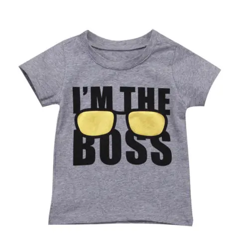 

Kids Baby Boy T-shirt Child Short Sleeve Printed Cotton Tops 1-6 Years Short Sleeve T shirts for Boys
