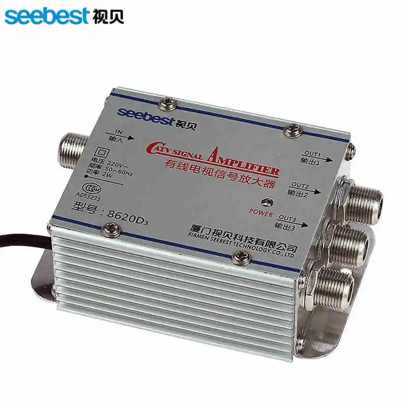 Seebest SB-8620D3 1 в 3 из усилитель телевизионного сигнала 30 дБ Радиочастотный усилитель Сигнала Антенна усилитель сигнала LNA для ТВ
