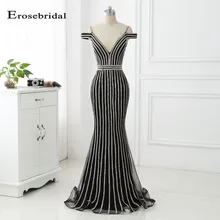 48 часов длинное вечернее платье Erosebridal для выпускного вечера Женские Вечерние платья Русалка vestido de festa ZLR013