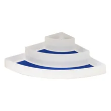 Новая Угловая PP подставка для специй трехъярусная кухонная полка для хранения пластиковые несколько отсеков стойки приправа коробка A1