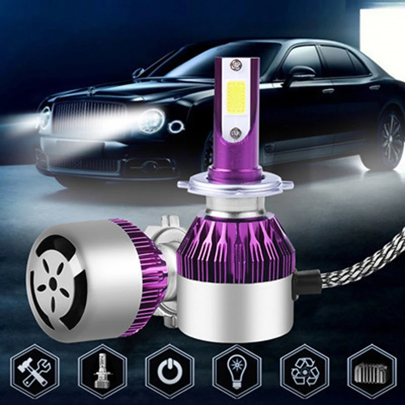 Muxall H7 LED Car headlight LED H4 H1 LED H8 H9 H11 3800LM 36W 9005 HB3