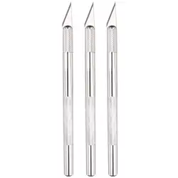 1 pc Metal Não Deslizamento Faca Cortador De Papel do Ofício Carving Ferramentas De Corte De Madeira de Corte Da Lâmina Da Faca DIY Fontes Da Arte