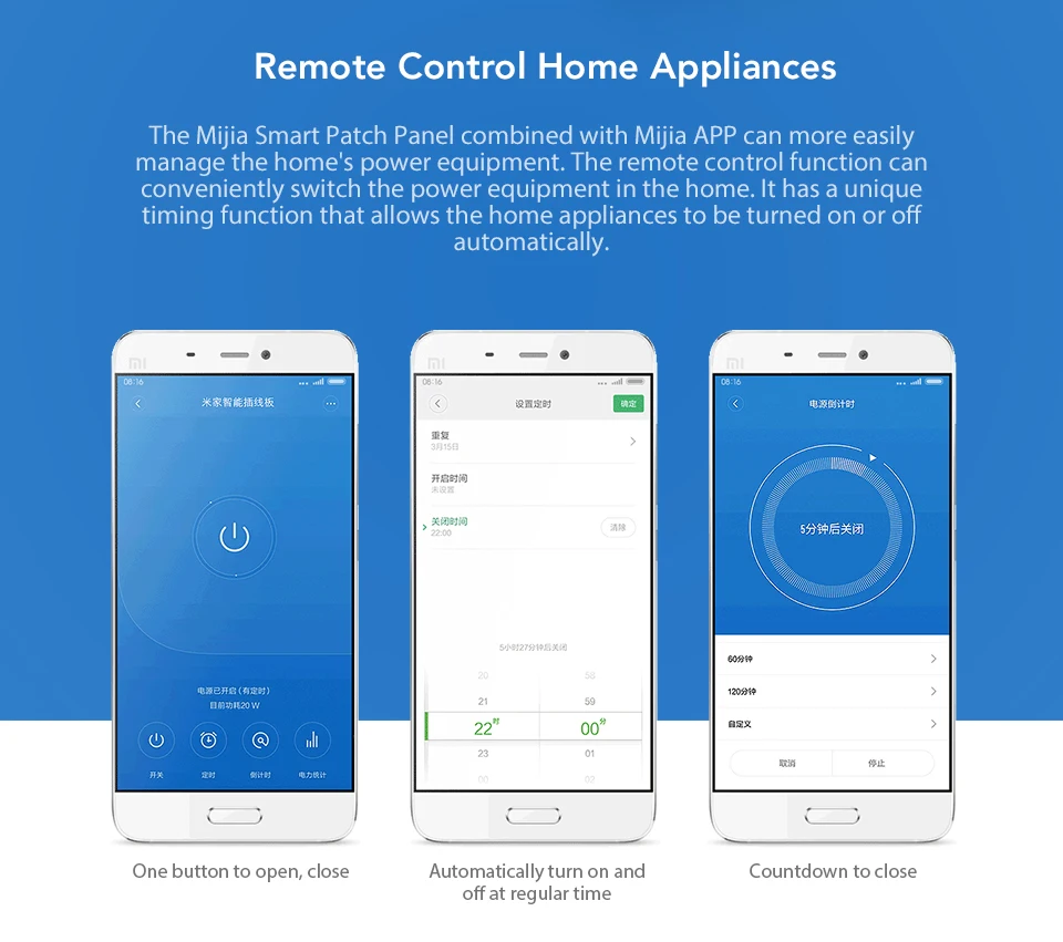 Original Xiaomi Mijia Smart Power Strip Wifi Remote Control Outlet Powerful 6 Ports Power Socket White (2)