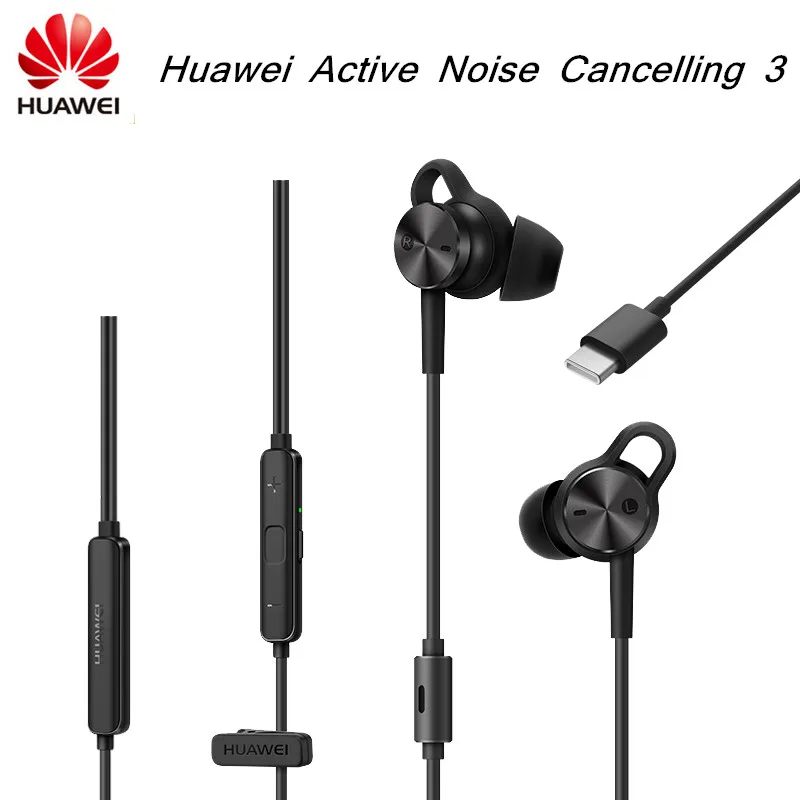 Оригинальные наушники Huawei Honor активное шумоподавление 3 с микрофоном и