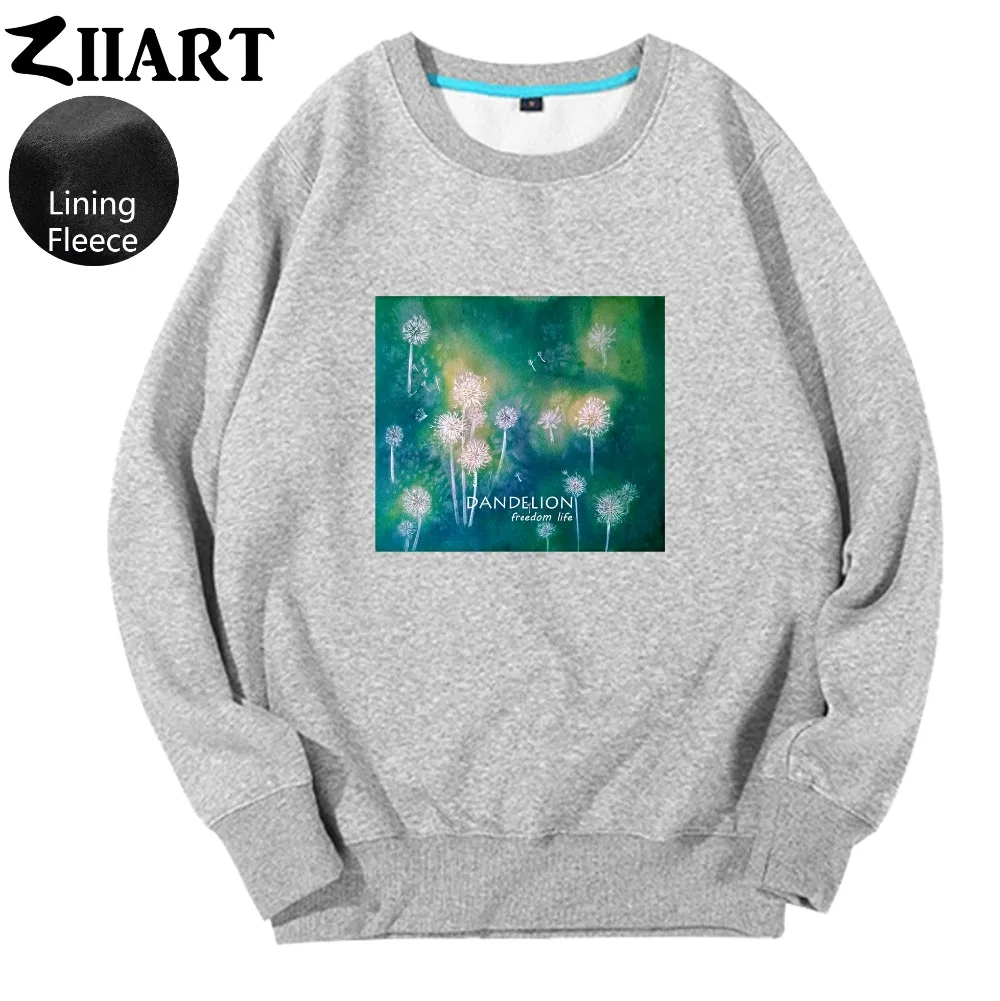 Dandelion Seeds Freedom life Taraxacum Green plant print Couple Clothes Woman teenager Girl Fleece Pullover Sweatshirts ZIIART Dandelion Seeds Freedom life Taraxacum Green plant print Couple Clothes Woman teenager Girl Fleece Pullover Sweatshirts ZIIART