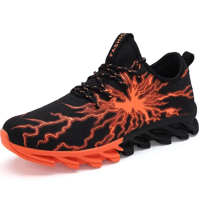 Hundunsnake, уличные спортивные мужские кроссовки, женская обувь для бега, теннисная обувь, мужская спортивная обувь для мужчин, спортивная летняя черная A-187 - Цвет: black orange