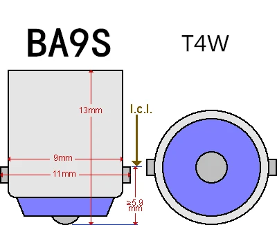 4X T4W BA9S Автомобильный светодиодный лампы 8 5730 SMD Светодиодная чтения Боковой