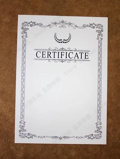 certificados en blanco