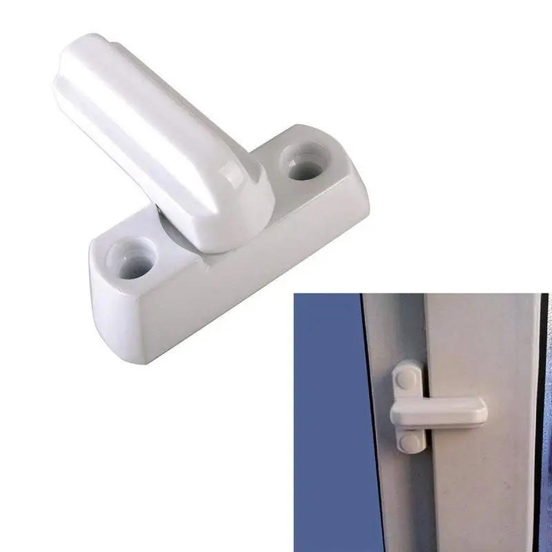 

8 X Sash Jammers - Extra Security Locks for uPVC Window and Doors - Zinc Alloy with White Finish