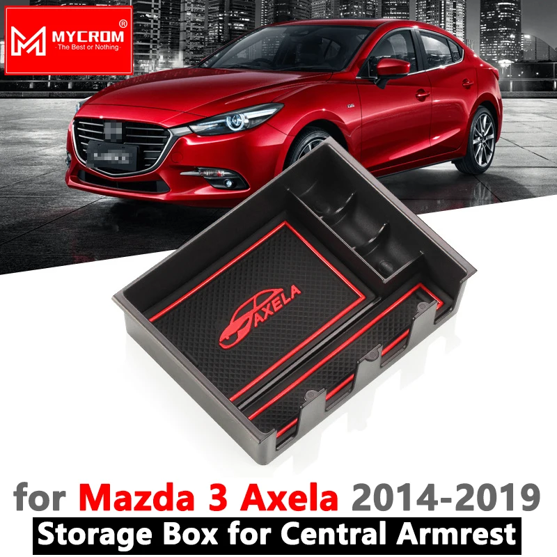 Подлокотник ящик для хранения для Mazda 3 BM BN Mazda3 Axela седан хэтчбек Организатор аксессуары