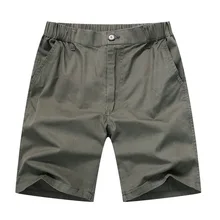 Новые повседневные мужские шорты из чистого хлопка больших размеров