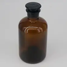 500 мл коричневый Стекло узкий рот бутылка с Stooper лаборатория химии Стекло ware