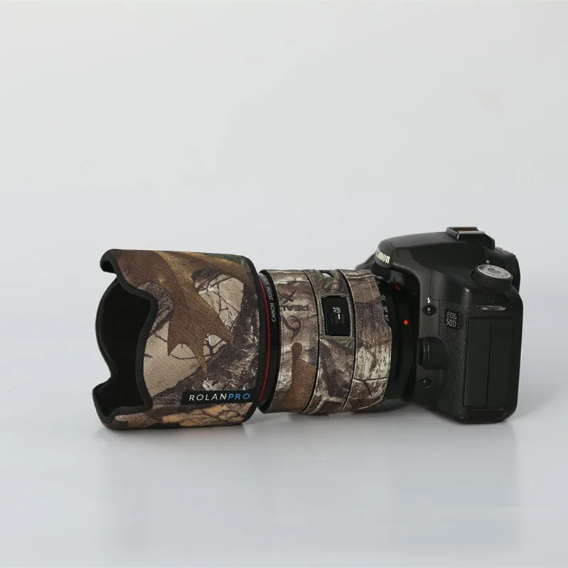 Опт и розница Объектив Пальто Камуфляж для Canon EF 50 мм f1.2L USM пистолет одежда защиты объектива - Цвет: 6