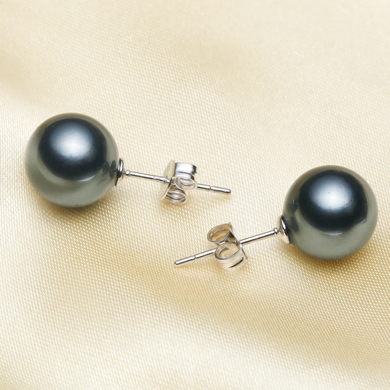 Женские серьги гвоздики из серебра 925 пробы с жемчугом|pearl stud earrings|earrings earringstud earrings