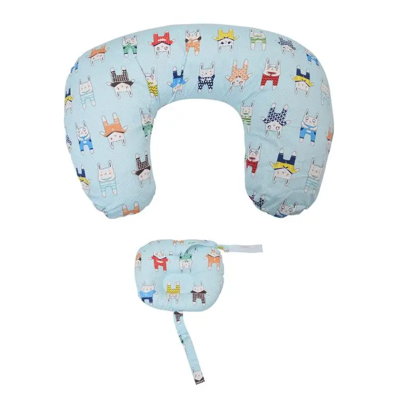 Детские u-образные подушки для мам, поддержка головы, грудное вскармливание, мягкий хлопок, милое украшение в детскую комнату