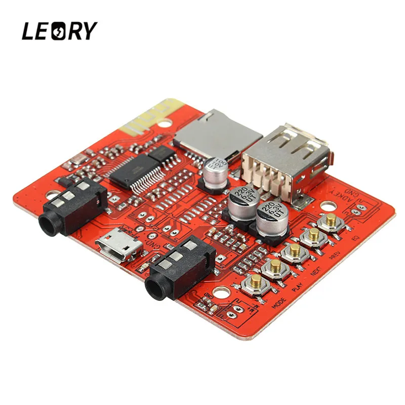 

LEORY AUX Loseless Stereo Amplifier Module Wireless bluetooth Audio Receiver Board USB Headphone Adapter