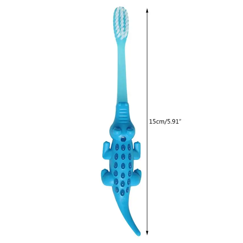 4 шт./лот/, детская зубная щетка с рисунком крокодила
