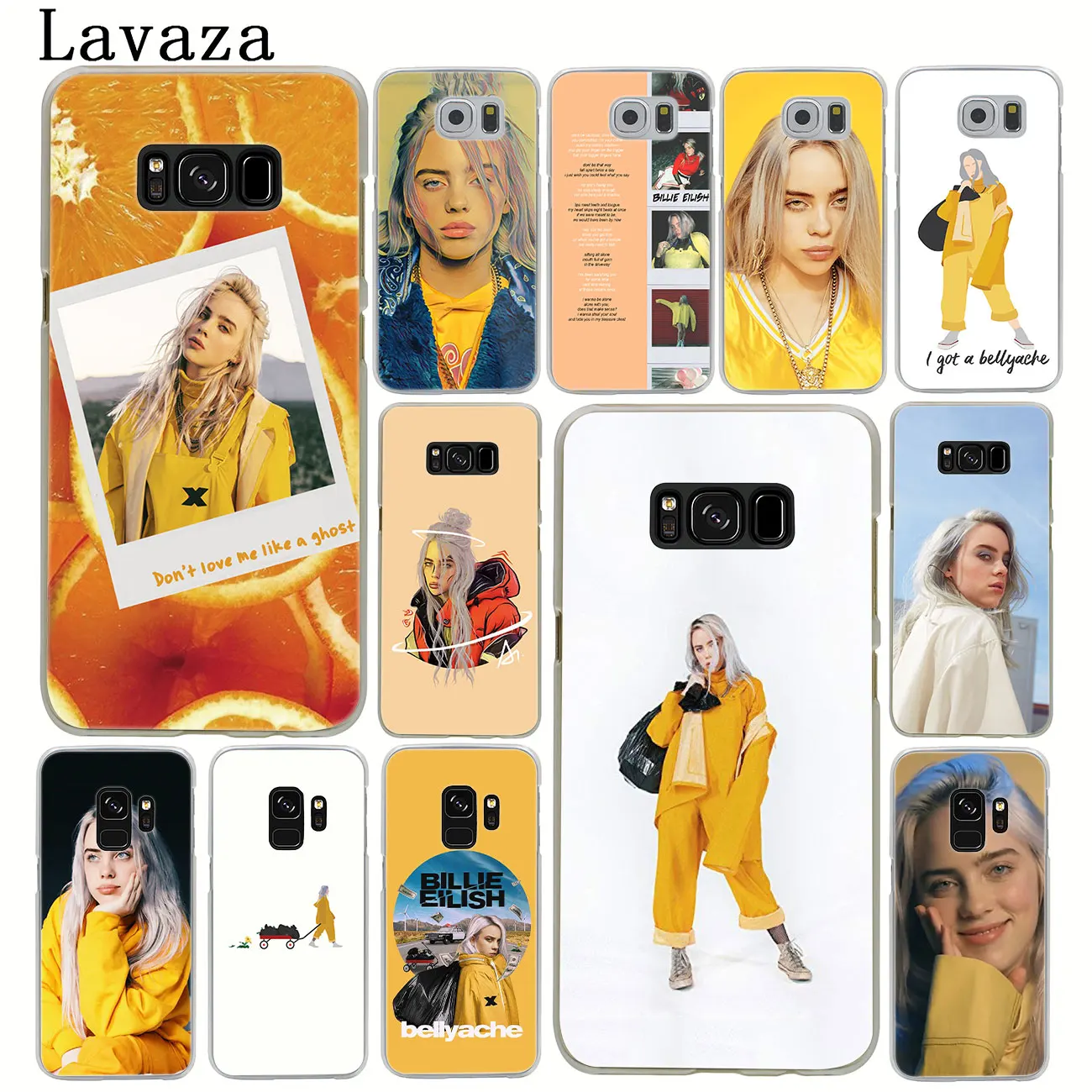 

Lavaza Hot Billie Eilish Music Singer Star Hard Phone Case for Samsung Galaxy S7 S6 Edge S8 S9 + S10 Plus S10E Cover