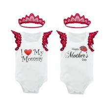 Новинка; Модная одежда для маленьких девочек; боди для малышей; комбинезон без рукавов+ корона; Bebes roupas infantil Angel; одежда для малышей; Одежда для младенцев