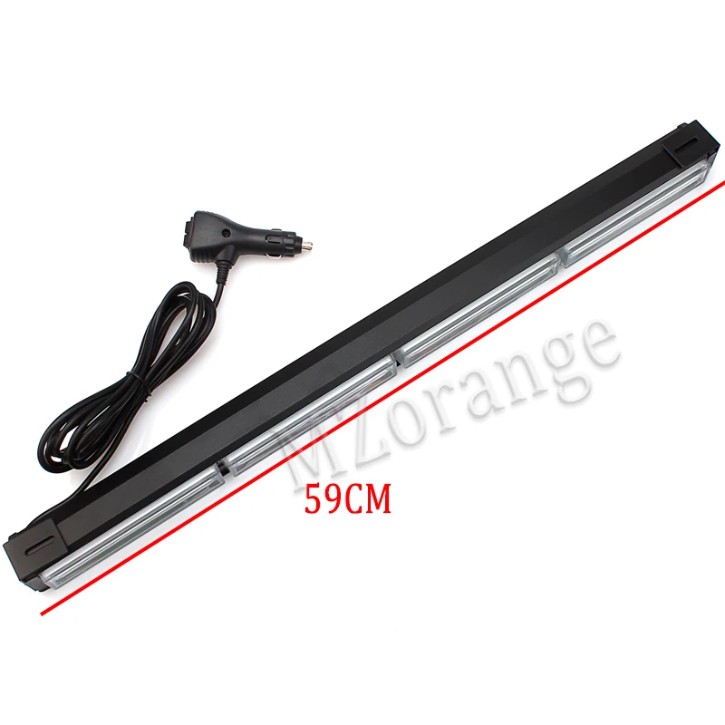  MZORANGE 59CM 12V/24V COB Car Truck LED Strobe Flash Warning Light Bar Car Styling Fireman Police E - 32972650792