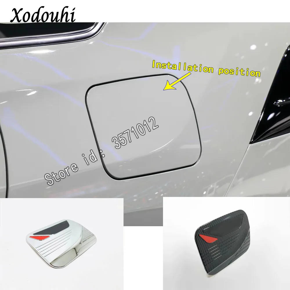 

For Toyota RAV4 2019 2020 car sticker styling body Gas/Fuel/Oil Tank Cover Cap auto parts hoods frame moulding Panel 1pcs