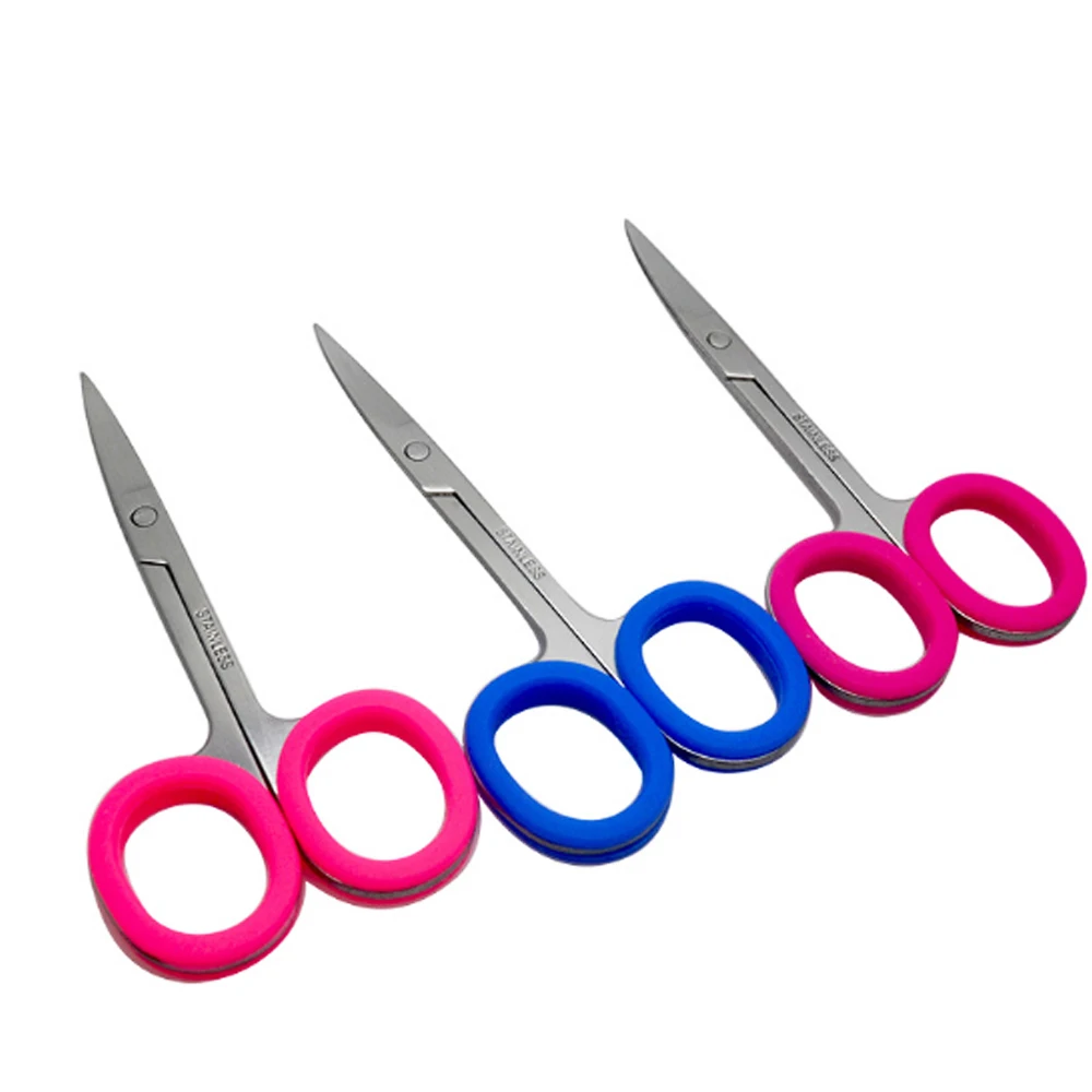 1 шт. Нержавеющая сталь силикагель брови ножницы Нос волос наклейки на веки