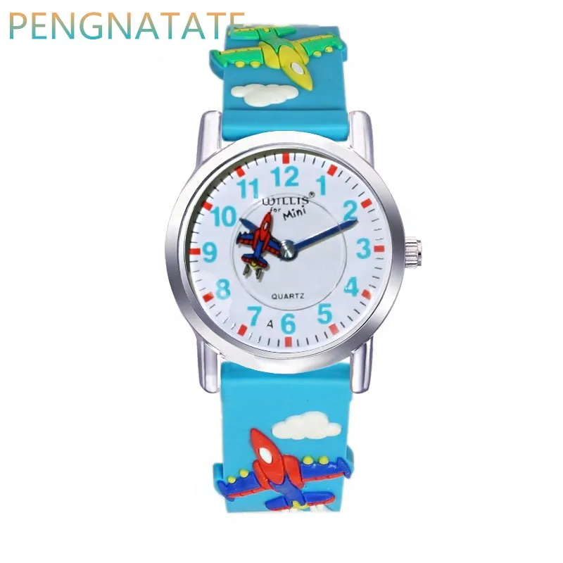 WILLIS Модные кварцевые Детские часы с мультипликационным рисунком 3D водонепроницаемые часы яркий цвет стильные желеобразные часы - Цвет: 1