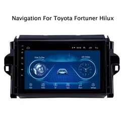 Супер тонкий сенсорный экран Android 8,1 радио gps навигация для Toyota Fortuner 2016 головное устройство планшеты стерео Мультимедиа Bluetooth